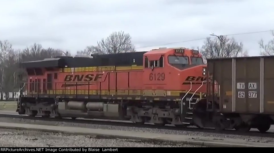 BNSF coal train DPU